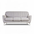 Sofa w kolorze szarym z tkaniny o wymiarach 200 x 85 x 85 cm