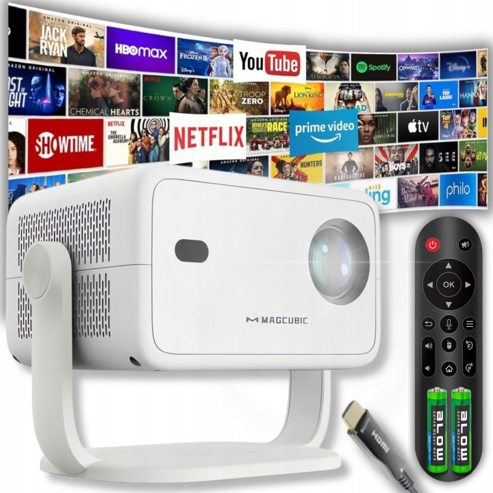 Magcubic PROJEKTOR 4K FULL HD ANDROID 14 AUTO FOKUS NETFLIX APLIKACJE OBROTOWY 2026