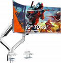 Podwójny uchwyt na monitory 17-35, dwa porty USB, wejście Audio, Mic